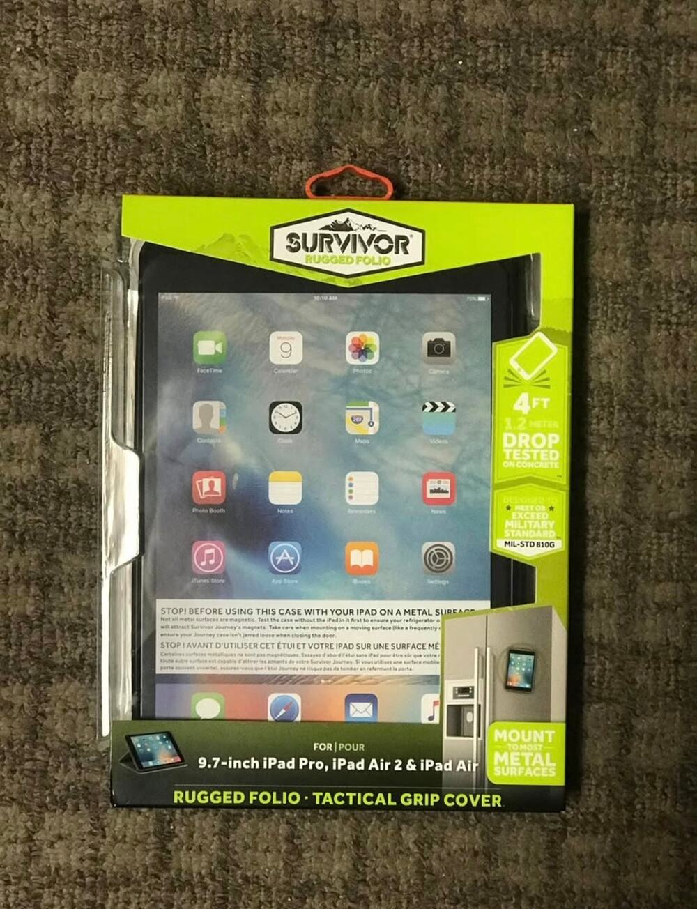 NIB Griffin Survivor Rugged Folio Case iPad Pro 9.7 Air 1/2 Magnetic